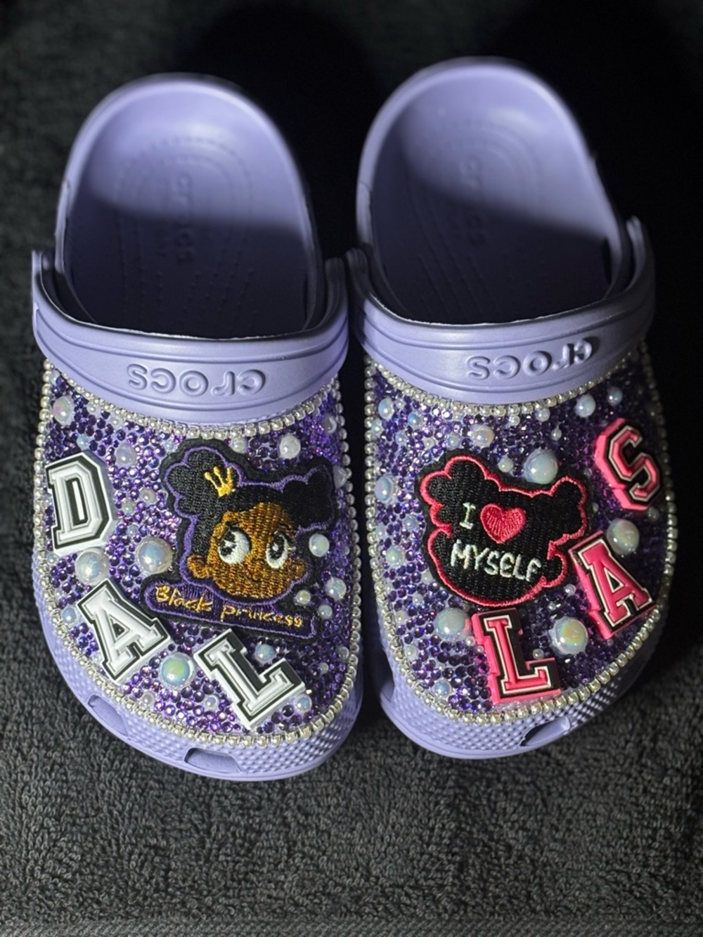 Custom Toddler Name Bedazzled Crocs